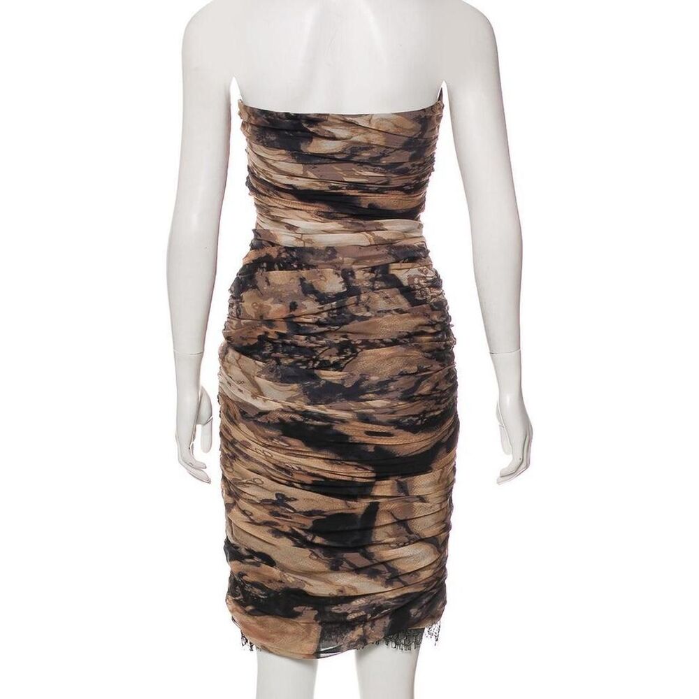 Diane-von-Furstenberg Women's strapless Silk Dress L - Picture 3 of 8